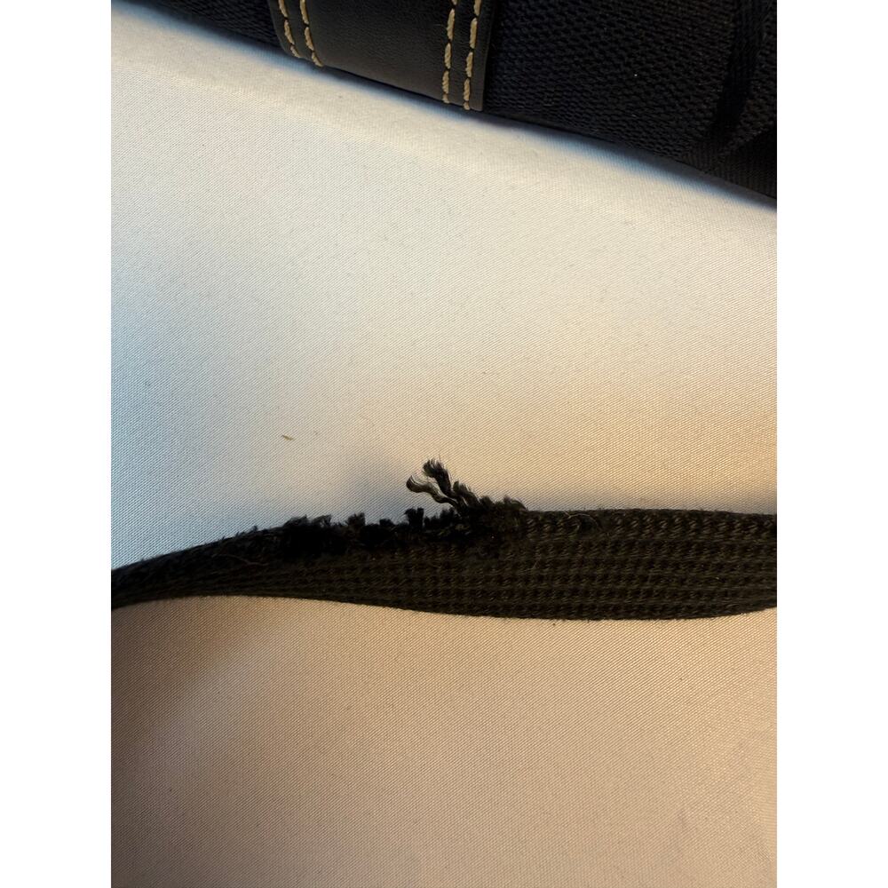 Coach Signature jacquard Crossbody Bag 4680 blsck Canvas Leather Trim Authentic - Picture 7 of 7